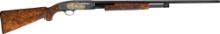 Signed Master Engraved and Inlaid Winchester Model 42 Shotgun