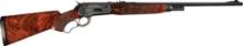 Engraved and Inlaid Winchester Model 71 Lever Action Rifle