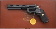 Cased Engraved Colt Diamondback Revolver with Factory Letter