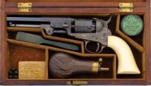 Kidder Cased Engraved Colt Model 1849 Pocket Percussion Revolver