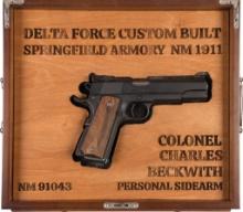 Colonel Charles Beckwith's Springfield Armory 1911-A1 Pistol