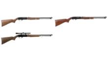 Three Winchester Model 190 Semi-Automatic Rifles
