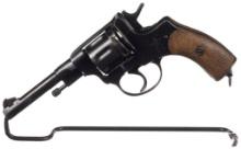 Soviet Tula Arsenal Model 1895 Nagant Double Action Revolver