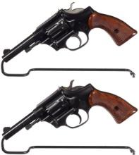 Two High Standard Sentinel Deluxe Double Action Revolvers
