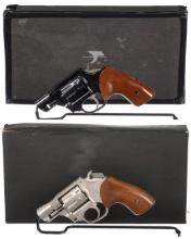 Two High Standard Sentinel Double Action Revolvers with Boxes