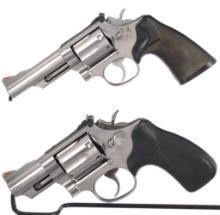 Two Smith & Wesson Model 66 Double Action Revolvers