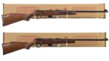 Two Marlin Bolt Action Rifles with Boxes