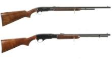 Two Remington Slide Action Rifles