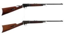 Two Winchester Model 03 Semi-Automatic Rifles