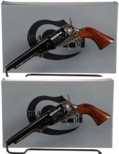 Two Colt Black Powder Series Model 1862 Pocket Navy Revolvers