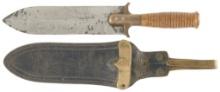 U.S. Springfield Model 1880 Hunting Knife with Sheath