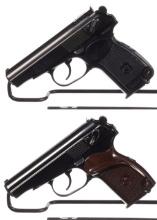 Two European Makarov Semi-Automatic Pistols