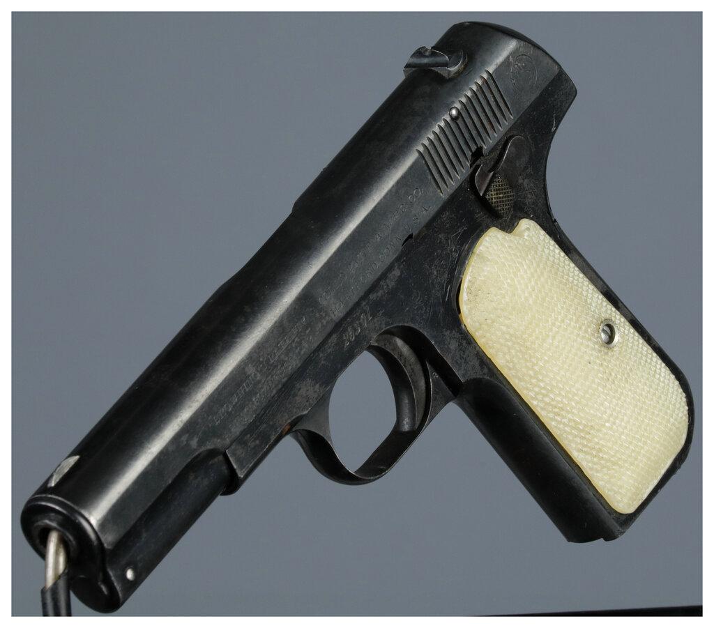 Two Colt Pocket Hammerless Semi-Automatic Pistols
