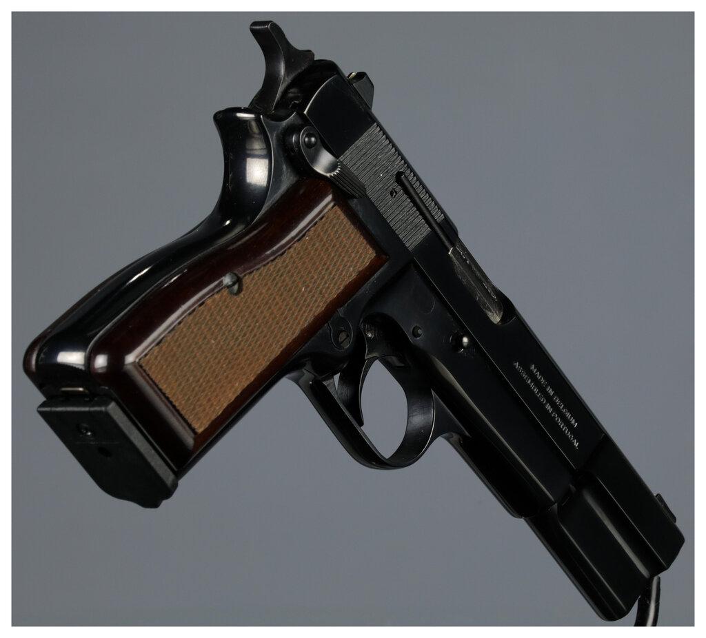 Belgian Browning High Power Semi-Automatic Pistol with Case