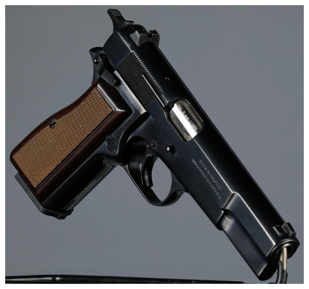 Belgian Browning High Power Semi-Automatic Pistol with Case