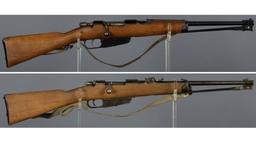 Two Italian Carcano Bolt Action Carbines