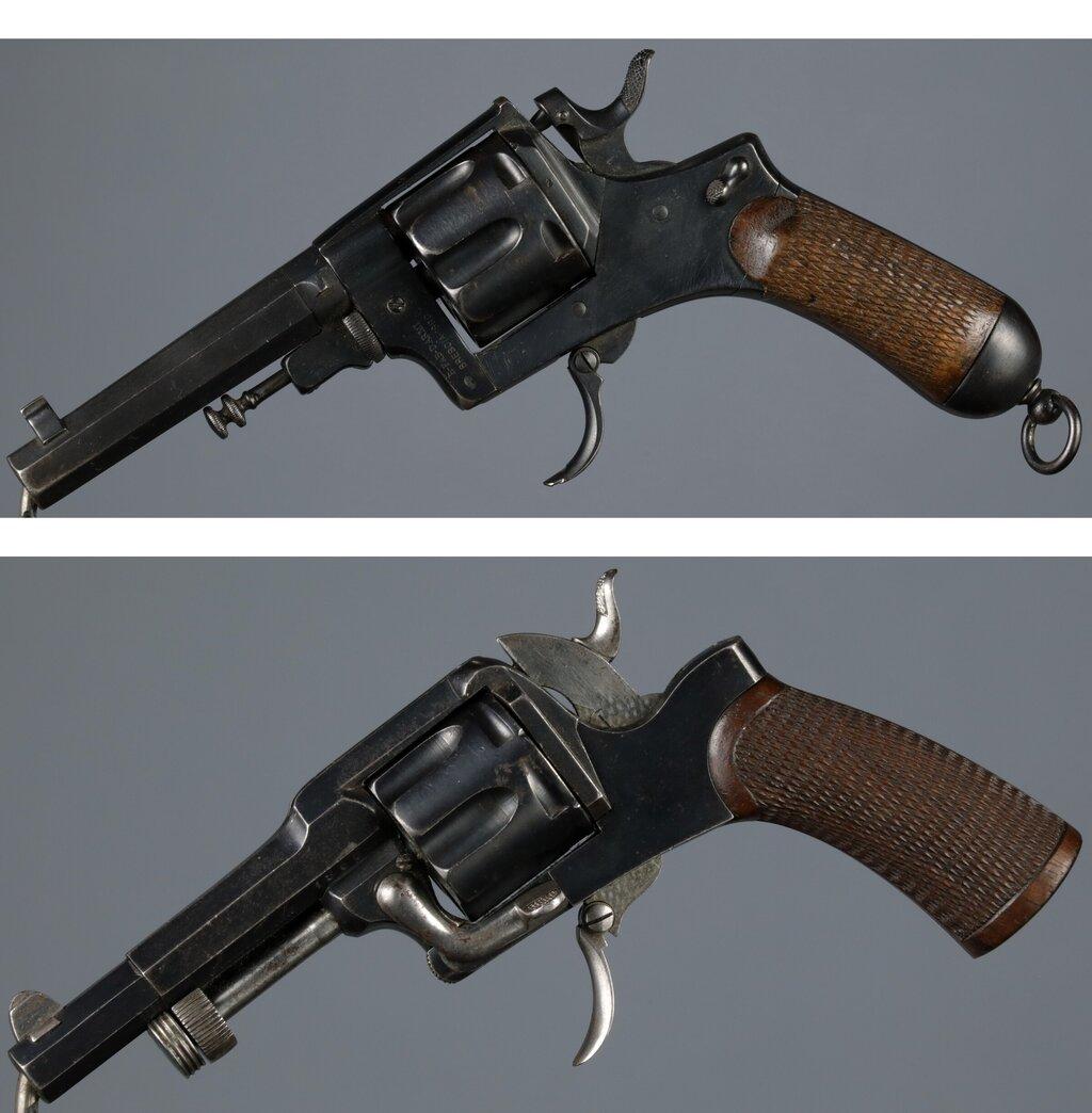 Two Folding Trigger Double Action Revolvers