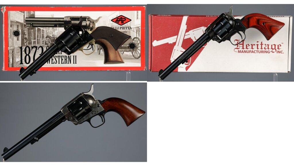 Three Single Action Revolvers