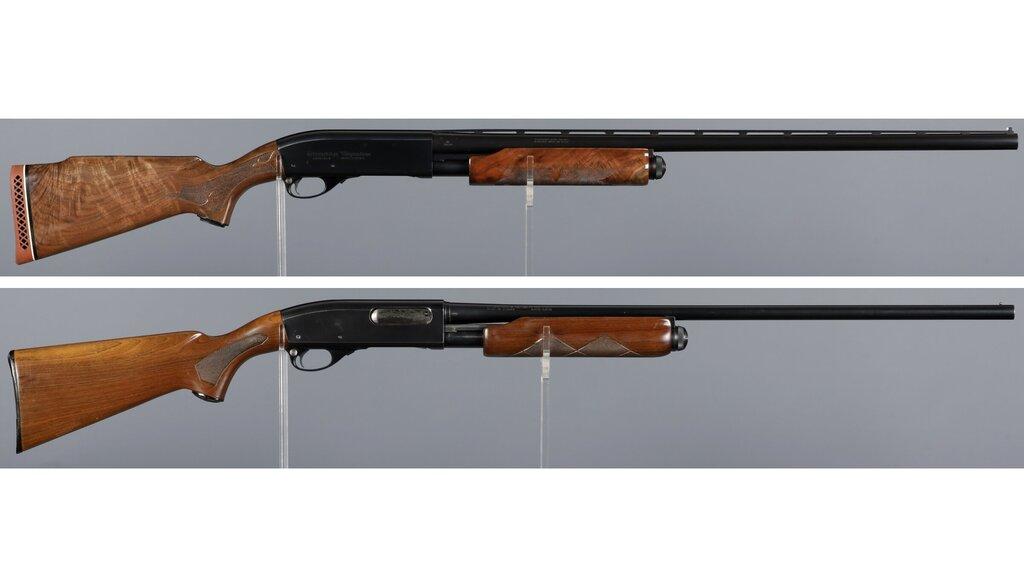 Two Remington Model 870 Slide Action Shotguns