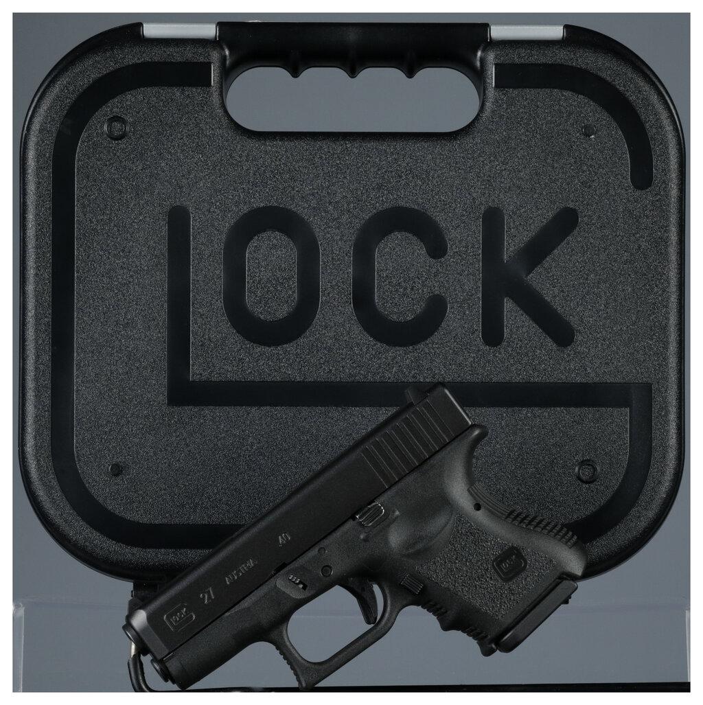 Two Glock Semi-Automatic Pistols with Cases