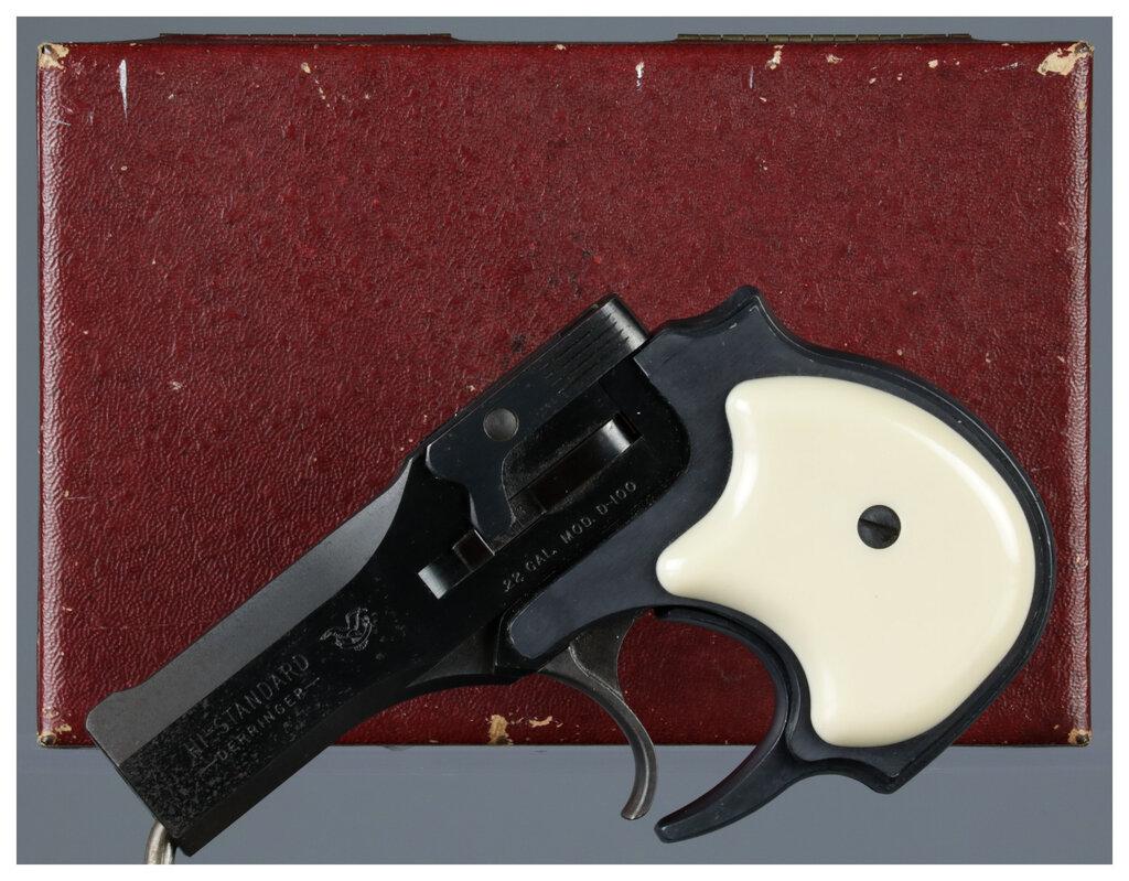 Three Derringer Pistols with Cases