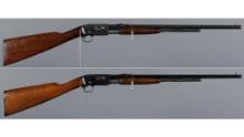 Two Remington Model 12 Slide Action Rifles