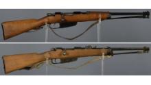 Two Italian Carcano Bolt Action Carbines