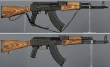 Two Romarm WASR-10 Semi-Automatic Rifles with Boxes