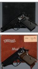 Two Walther Semi-Automatic Pistols