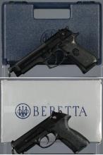 Two Beretta Semi-Automatic Pistols with Cases