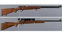 Two Bolt Action Rimfire Rifles