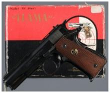 Llama Model XV "Especial" Semi-Automatic Pistol with Box