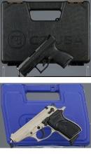 Two Semi-Automatic Pistols with Cases