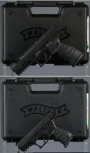 Two Walther Semi-Automatic Pistols with Cases