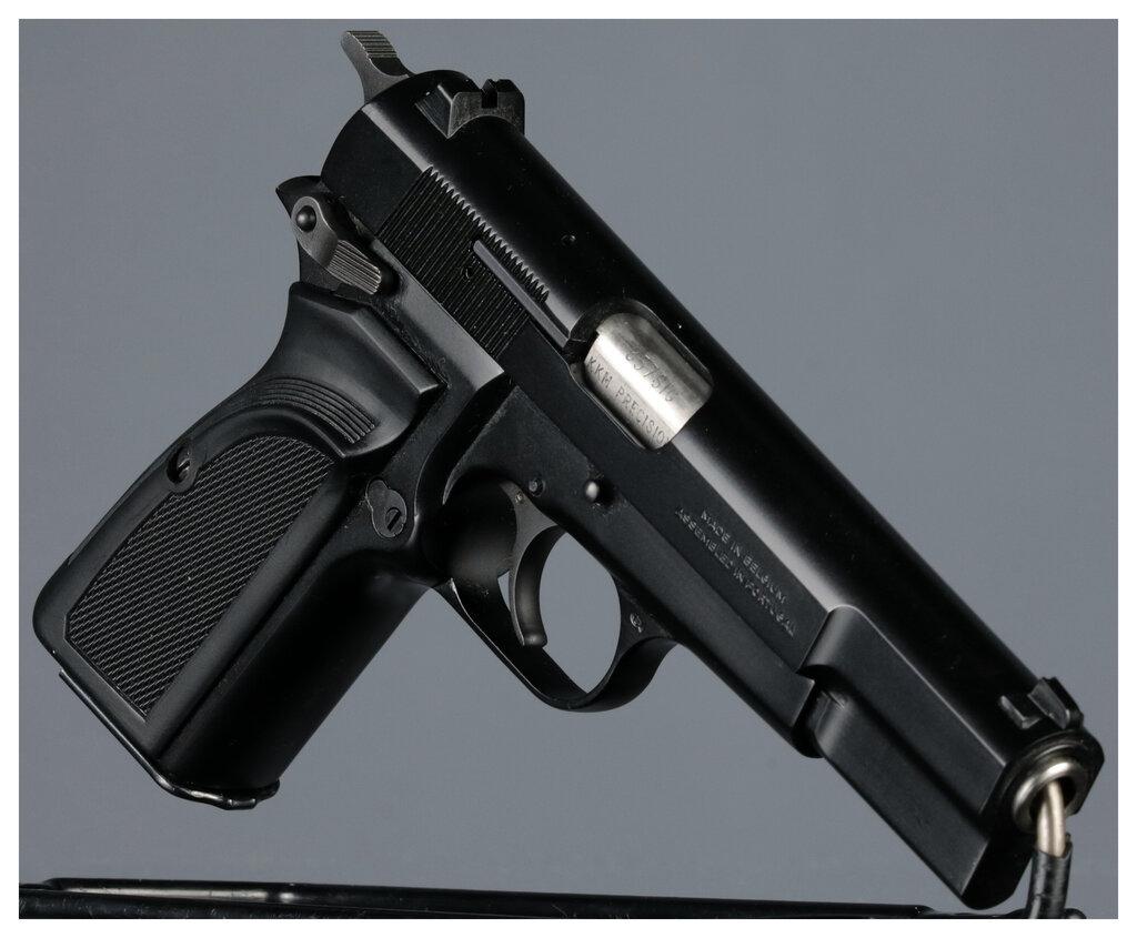 Belgian Browning High Power Semi-Automatic Pistol with Case