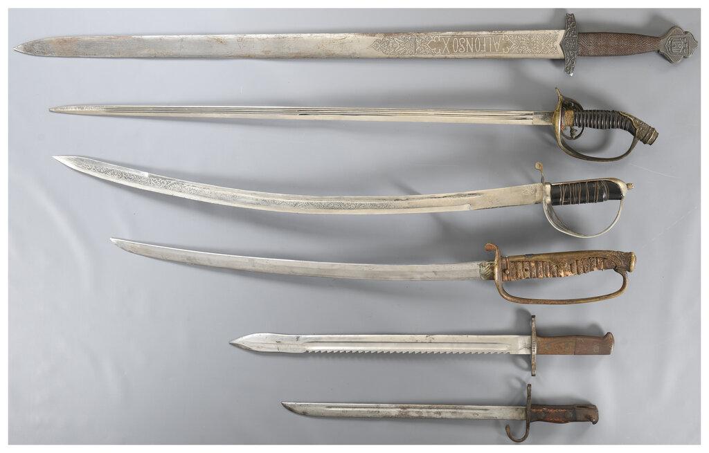 Four Swords and Two Bayonets