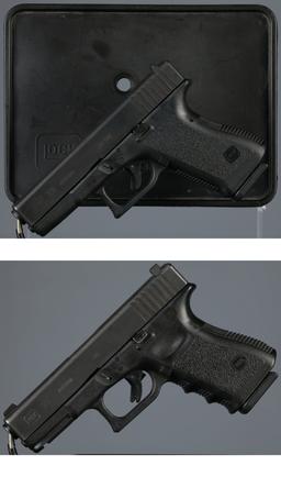 Two Glock Model 23 Semi-Automatic Pistols