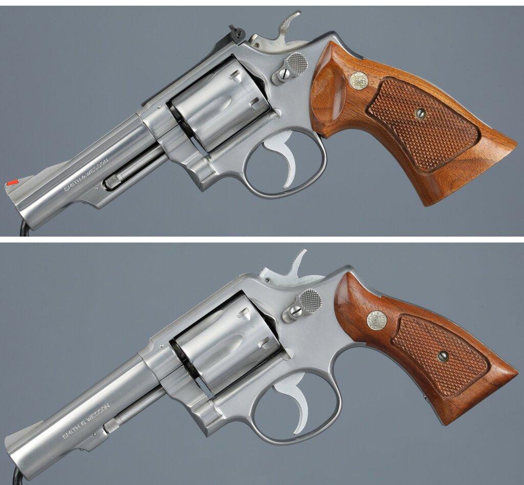 Two Smith & Wesson Double Action Revolvers