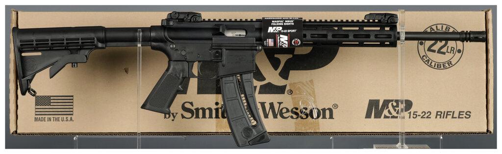 Two Semi-Automatic Rifles with Boxes