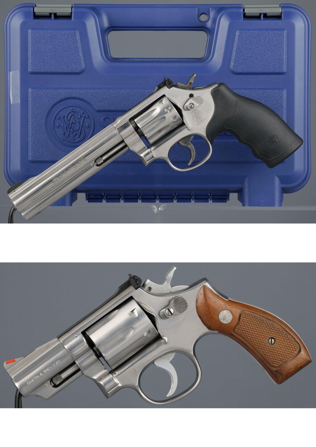 Two Smith & Wesson Double Action Revolvers