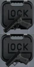 Two Glock Semi-Automatic Pistols with Cases