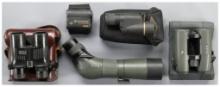 Group of Spotting Scopes and Binoculars