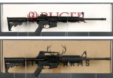 Two Semi-Automatic Rifles with Boxes