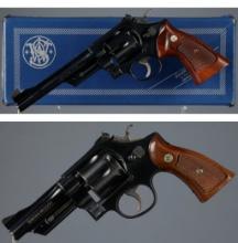 Two Smith & Wesson Double Action Revolvers