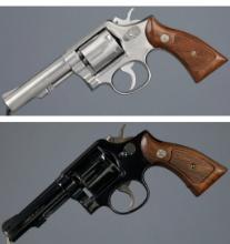 Two Smith & Wesson Double Action Revolvers