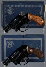 Two Smith & Wesson Double Action Revolvers with Boxes