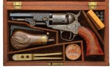 Gustave Young Engraved Colt Model 1849 Pocket Revolver