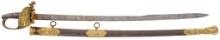 Civil War Colonel Daniel M. Ray Presentation Sword with Scabbard