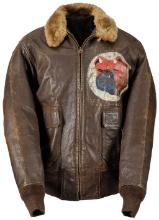 WWII U.S. Marine Corps VMF-111 Painted AN-6552 Flight Jacket