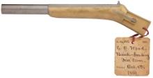 Corbin O. Wood Breech Loading Firearm 1860 Patent Model with Tag